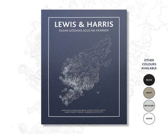 Lewis & Harris - Contour Map