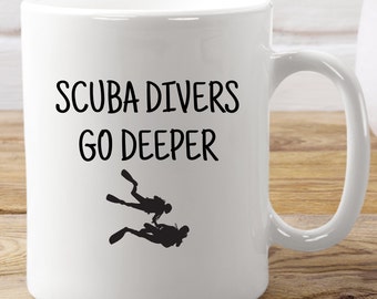 Scuba Diving Mug, Scuba Lovers, Scuba Diver Gift, Gift for Scuba Diving Enthusiast, Scuba Instructor Gift, Scuba Diving Lover, Diver Gift