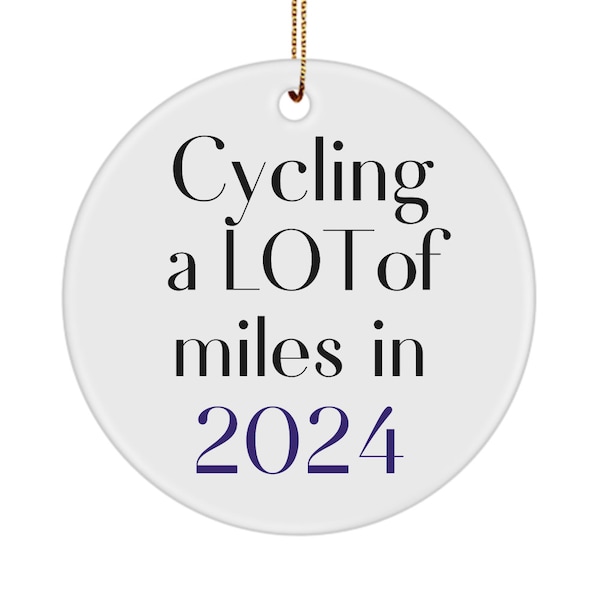 Cycling Miles Ornament, Cycling Gifts for Men  Women, Cycling Gifts, Cycling Lifestyle, Road Cycling, Mountain Biking, Peloton