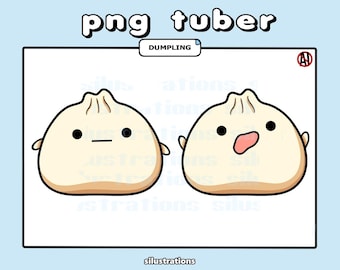 PNGTuber - DUMPLING | Chibi | Cute | Kawaii | Twitch | YouTube | Avatar | Vtuber | (Digital Download, Veadotube File Included)