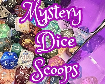 Mystery Dice Scoop : Sachet surprise de dés D&D aléatoires, 12 ou 24 dés polyédriques