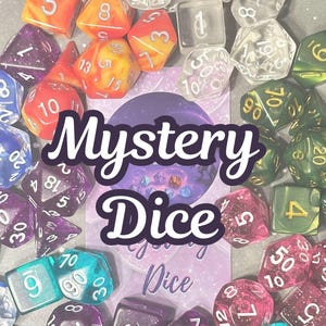 Mystery D&D Dice Set | Dungeons and Dragons  | 7 Piece Polyhedral Set | RPG Blind Bag| Dnd supply