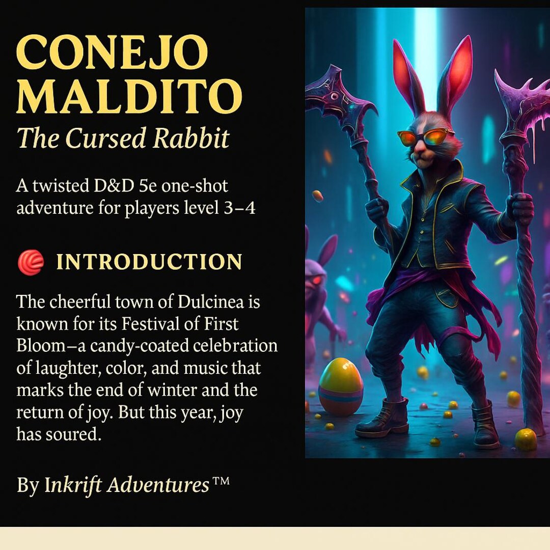 Conejo Maldito: the Cursed Rabbit | D&D 5e Easter One-shot Adventure ...