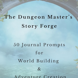 Dungeon Master Worldbuilding Prompt Journal: D&D RPG Resource (Printable PDF)