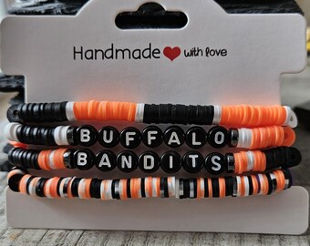 Buffalo Bandits Inspired Bracelet Set