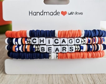 Chicago Bears Inspired Bracelet Set
