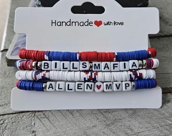 Bills Mafia Allen MVP Inspired bracelet set