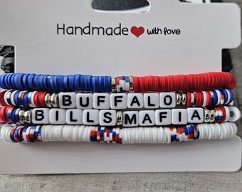 Buffalo Bills Inspired Mafia Bracelet Set