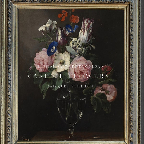 Vase of Flowers by Jan Brueghel the Elder | Digital Art Download