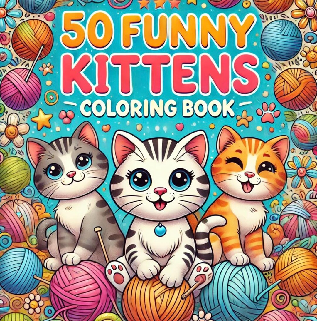 50 Cute Kitten Coloring Pages – Printable Cat Coloring Book for Kids ...