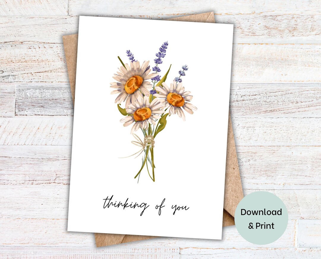 Sympathy Card Printable, Thinking of You, Sorry for Your Loss ...