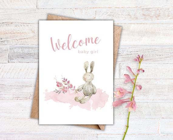 Bunny Shower Greeting Card Bunny Shower Greeting Card