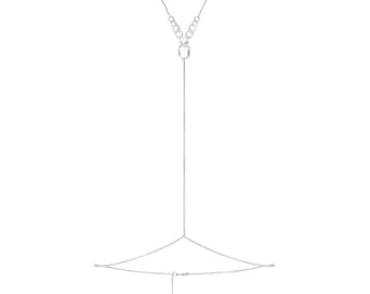 スワロフスキー×スキムズ Yボディチェーン（シルバー）