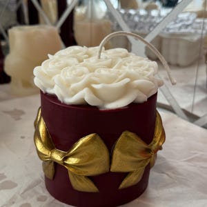 Rose Bouquet Candle / Handmade Candle / Gift Idea / Soy Wax Candle / Scented Candle / Valentine’s Day candle / Hime Decor