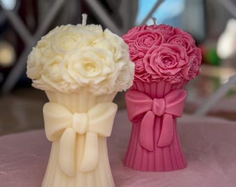 Flower Candle: Scented Soy Wax Candle