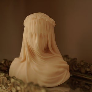 Large Veiled Lady Candle  / Handmade Candle / Soy Wax /Scented Candle / Home Decor / Gift Idea