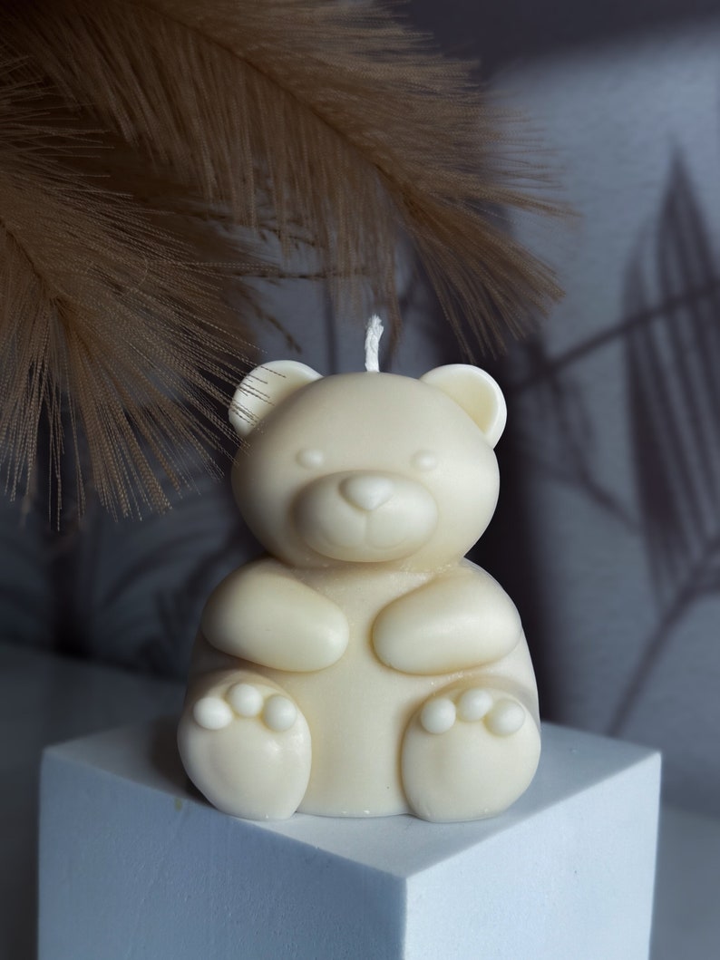 HarmonyandCandles Bear Candle