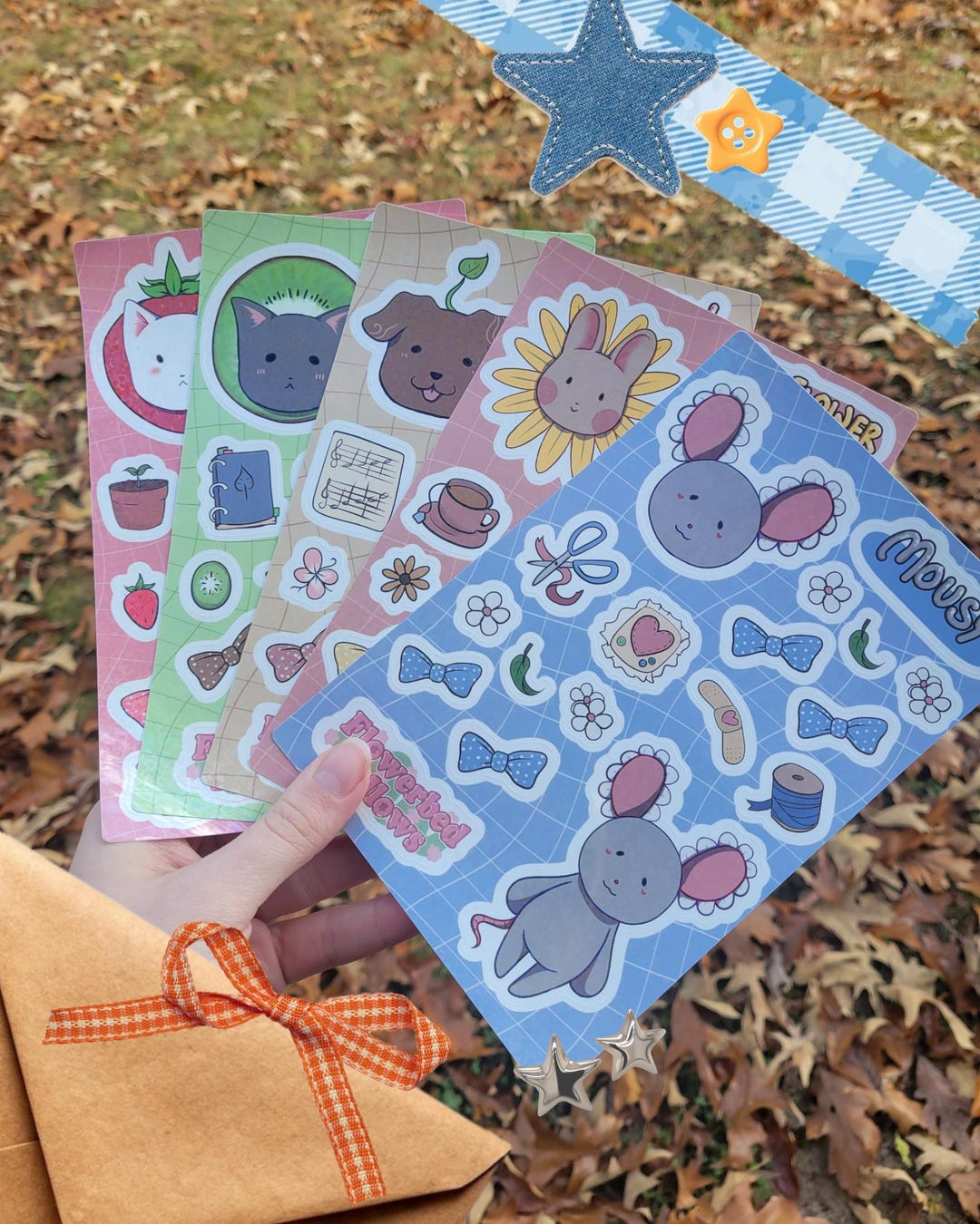 Flowerbed Sticker Holo Sticker Sheets