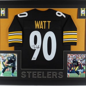 Pittsburgh Steelers #90 T.J. Watt Autographed Nike Limited Home Jersey