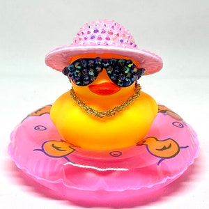 Rhinestone beach ducks Pink duck