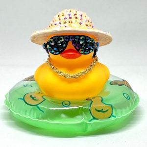 Rhinestone beach ducks Tan duck