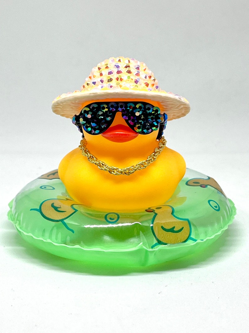 Rhinestone beach ducks Tan duck