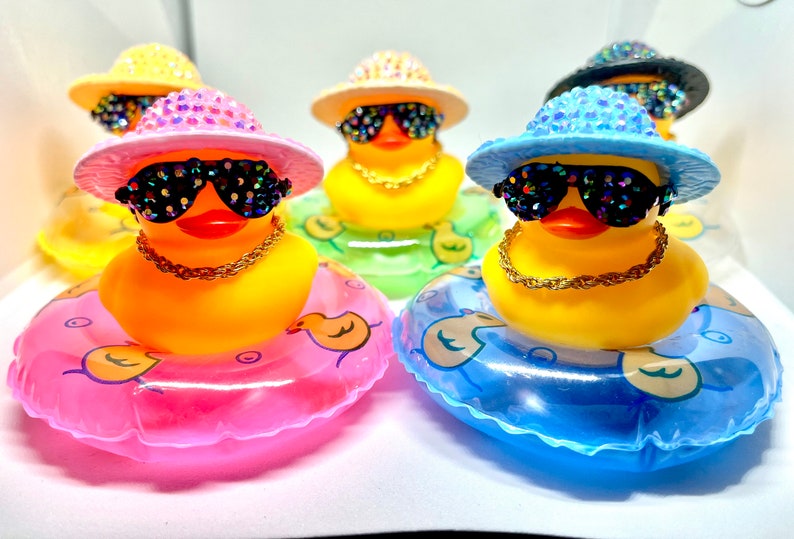 Rhinestone beach ducks All