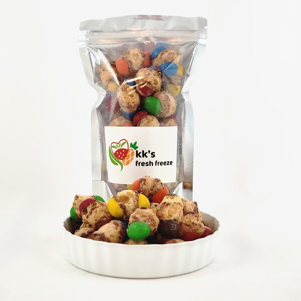 Freeze Dried Chocolate Caramel Puffs