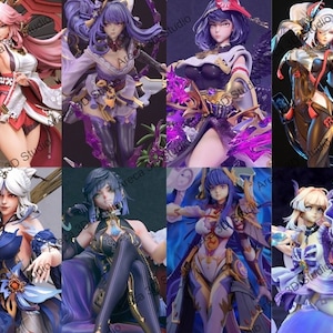 Lot de 8 fichiers STL de la collection complète Anime, impression 3D, fichier STL de personnage de jeu premium, impression 3D