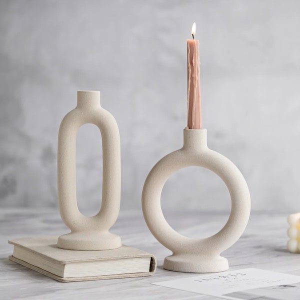 Modern Nordic Style Candle Stick Holder - Candle Not Included