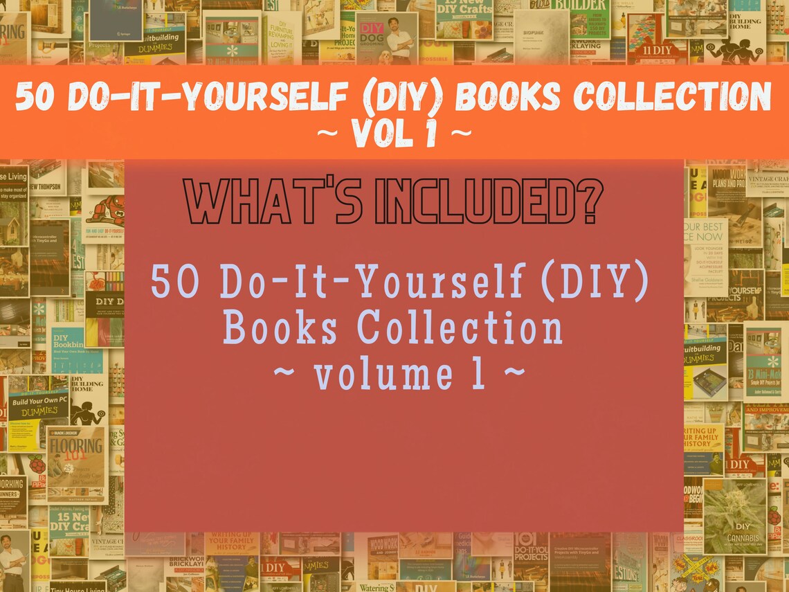 50 Doityourself DIY Books Collection VOLUME 1 Bundle Etsy