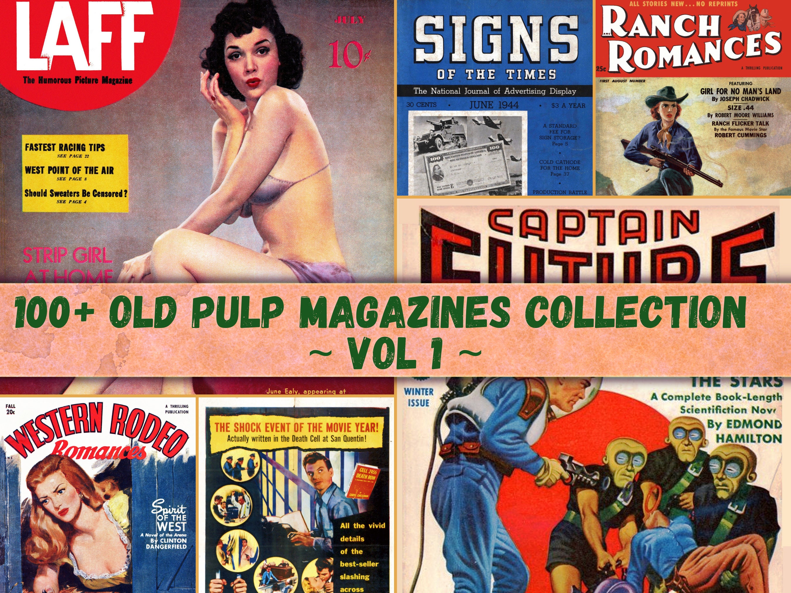 pulp magazine pages