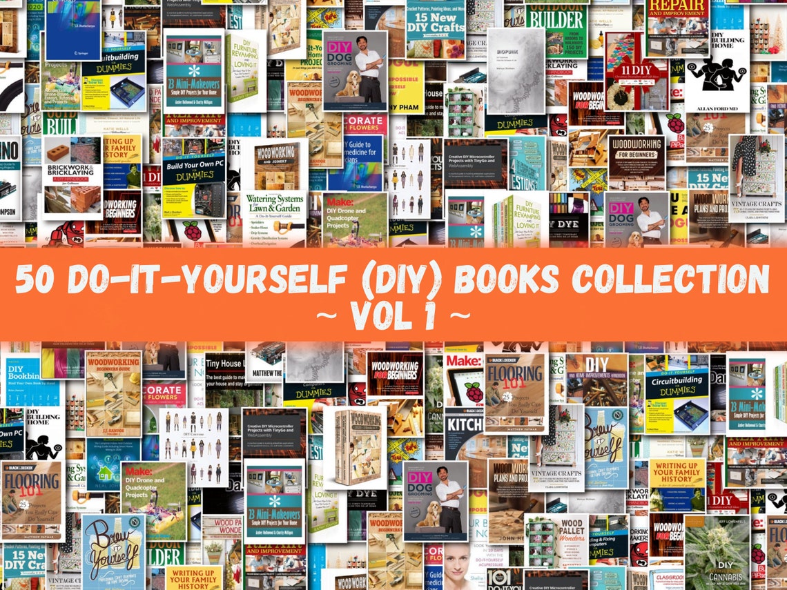 50 Doityourself DIY Books Collection VOLUME 1 Bundle Etsy
