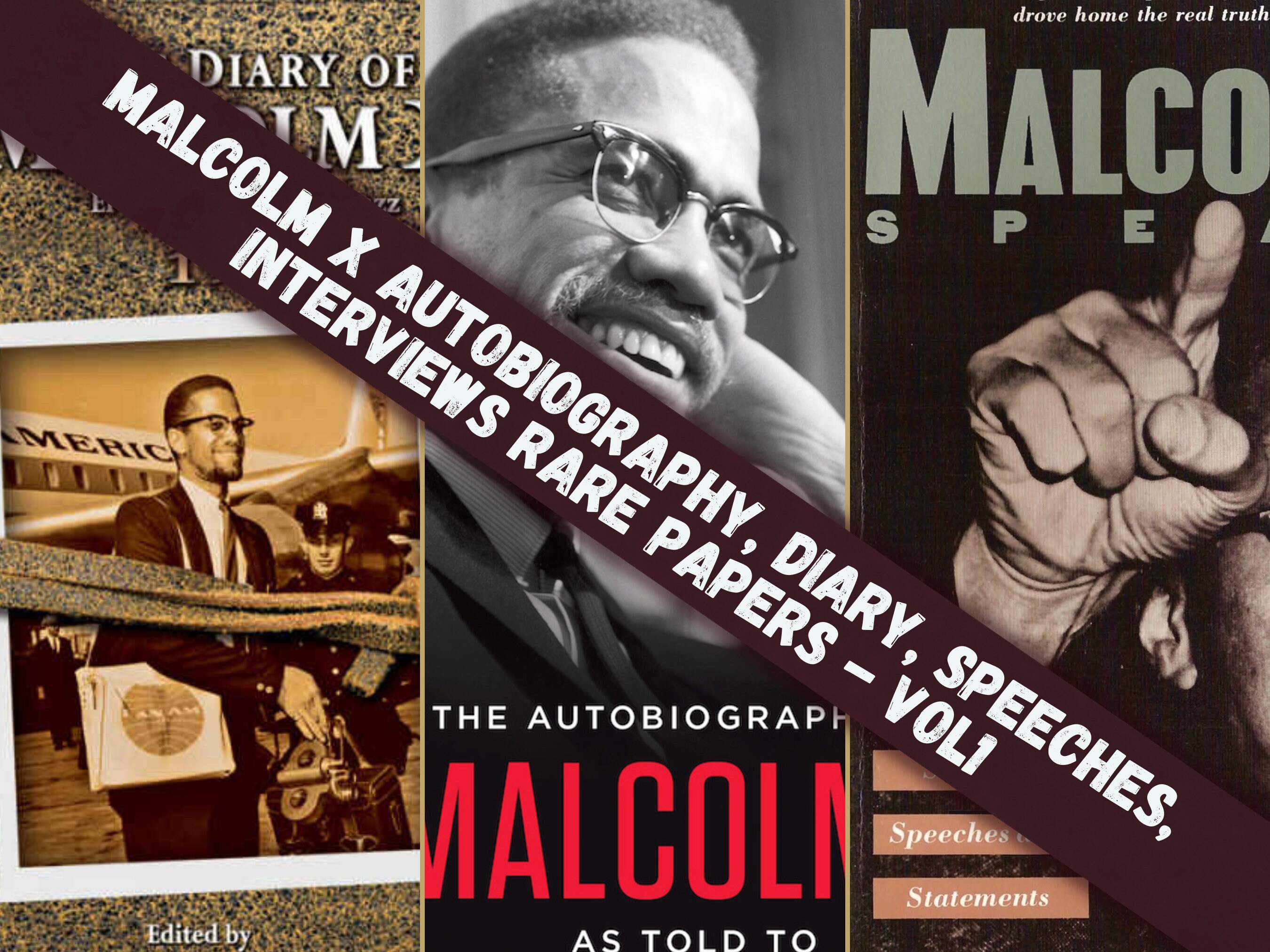 Malcolm X Autobiography Diary, Speeches, MALCOLM X Interviews History