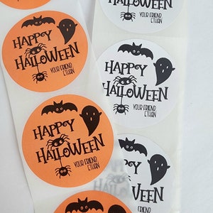 Personalized Halloween Sticker For Goodie Bag Sticker Trick or Treat Gift Bag Sticker For Halloween Party Favor Sticker Trick or Treat Label