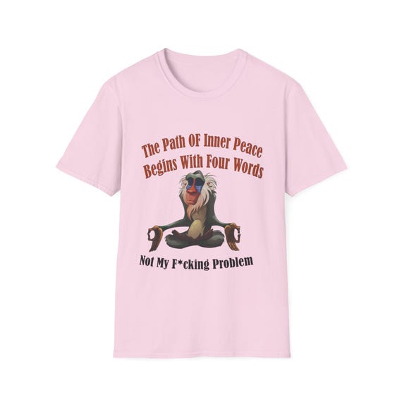 Funny Zen Shirt, Not My Fucking Problem Shirt, Sarcastic Humor Tee, Meditation Inner Peace Tee, Short Sleeve Shirt