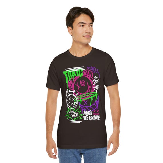 Trendy Graphic Tee for Casual Style, Unique Cartoon Art Tee, Unisex Summer Shirt, Gift for Friends, Streetwear Fashion