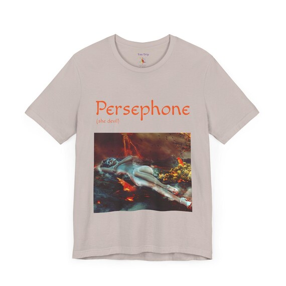 Persephone Shirt, Goddess of the Underworld Tee, She Devil Graphic Design Tee, Short Sleeve Summer Shirt, Soft Cotton Shirt