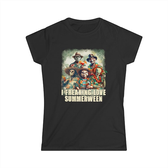 Summerween Women's Tee, Fun Summer Apparel, Gift for Summer Lovers, Casual Summer, Summerween Horror