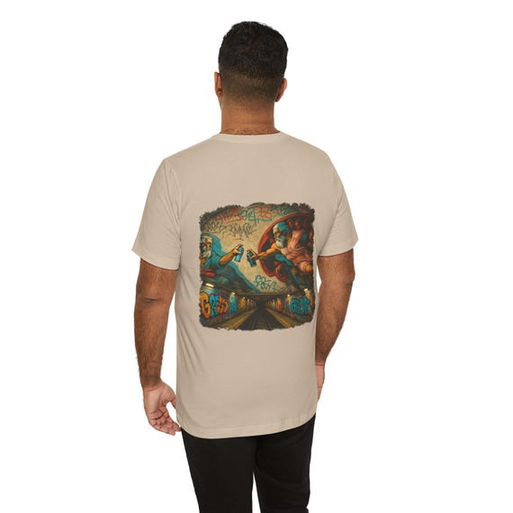 Renaissance T-Shirt Graffiti Sistine Creation Tee | Street Art