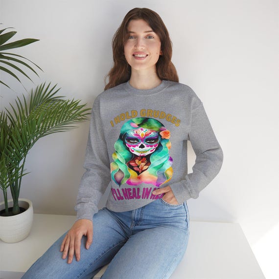 Hold Grudges, sugar skull, girl