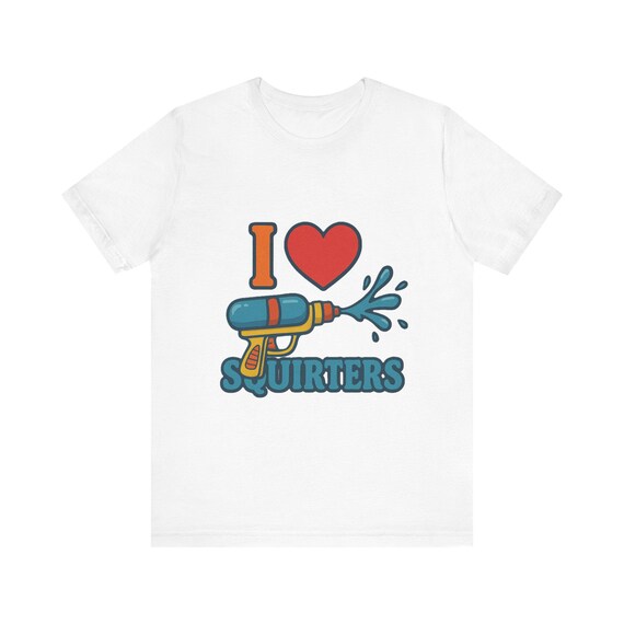 Funny Squirt Gun Joke Tee, Humorous Water Pistol T-Shirt, Prank Unisex Top, Hilarious Graphic Shirt, Sarcastic Men's Tshirt
