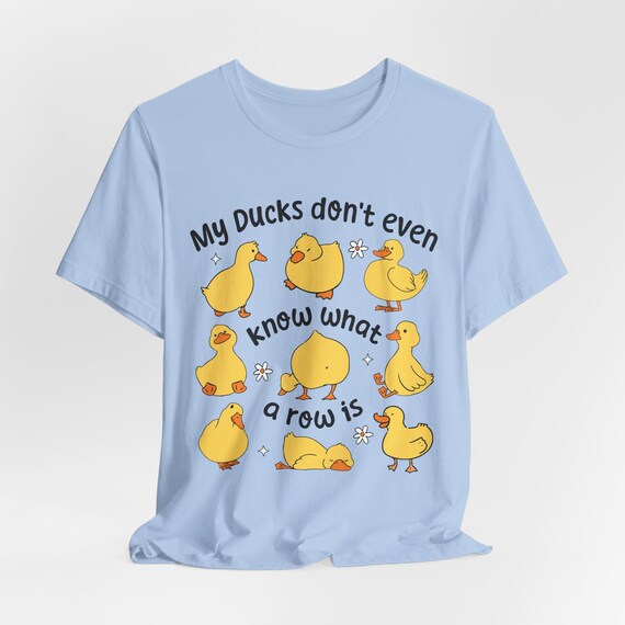 Cute Duck Themed Unisex Tee, Funny Animal Shirt, Gift for Duck Lovers, Casual Wear, Quirky Humor T-Shirt