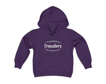 Crusaders 2024 seizoen jeugd zwaar gemengd sweatshirt met capuchon