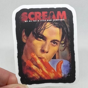 Scary Movie Stickers, Billy Sticker, Horror Movie Lovers, Ghost stickers, Kindle stickers, Car decals, Waterbottle stickers, Laptop Stickers