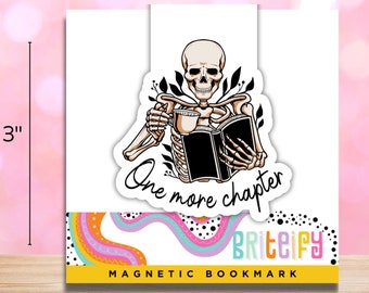 Zakładka magnetyczna One More Chapter do dzienników, planerów, szkieletu czytelniczego, modnego, popularnego, książkowego, Booktok, prezentów dla miłośników książek