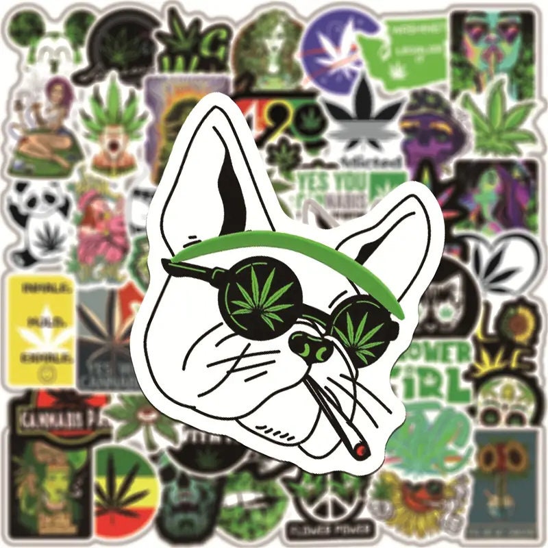 Cannabis Cats Holographic Sticker sheet (Limited Edition) — StudioViki