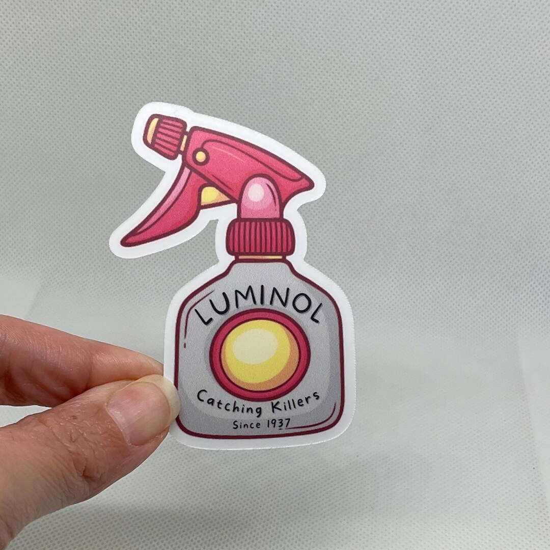 Luminol Spray Bottle Vinyl Sticker True Crime Junkie, Detective