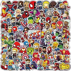 Stickers Marvel, 104PCS Autocollant Marvel, Stickers Avengers