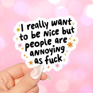 People are Annoying Vinyl Sticker for Kindle Cases, Gifts for Book Lovers, Smut Readers, Booktok, Trendy Bookish Merch, Reading Accessories